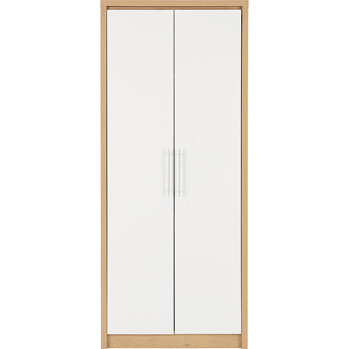 Seville 2 Door Wardrobe In Various Gloss Finishes - Click Image to Close